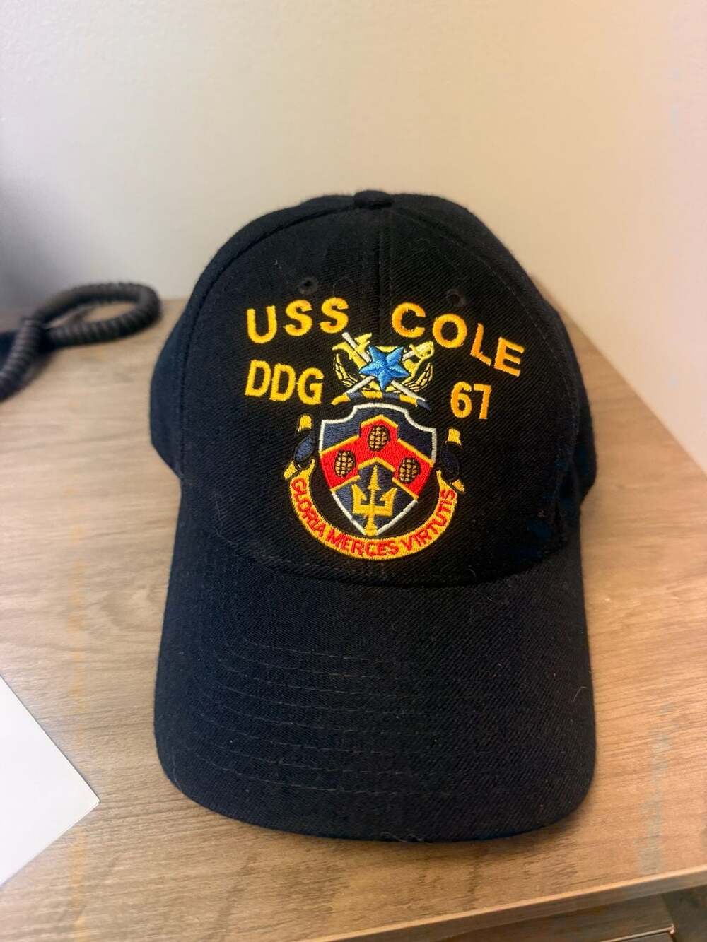 The Corps USS Cole DDG 67 Navy Hat Black Baseball Cap